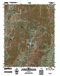 Kiefer SW Oklahoma Historical topographic map, 1:24000 scale, 7.5 X 7.5 Minute, Year 2010