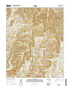 Kiefer SW Oklahoma Current topographic map, 1:24000 scale, 7.5 X 7.5 Minute, Year 2016