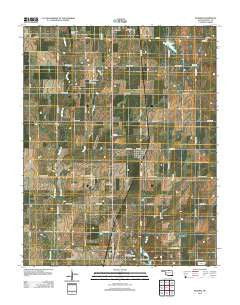 Kildare Oklahoma Historical topographic map, 1:24000 scale, 7.5 X 7.5 Minute, Year 2012