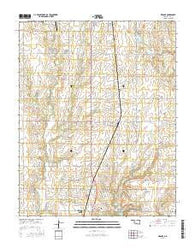 Kildare Oklahoma Current topographic map, 1:24000 scale, 7.5 X 7.5 Minute, Year 2016