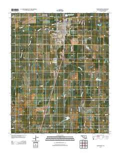 Kingfisher Oklahoma Historical topographic map, 1:24000 scale, 7.5 X 7.5 Minute, Year 2012