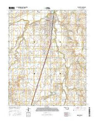 Kingfisher Oklahoma Current topographic map, 1:24000 scale, 7.5 X 7.5 Minute, Year 2016