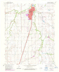 Kingfisher Oklahoma Historical topographic map, 1:24000 scale, 7.5 X 7.5 Minute, Year 1972