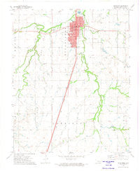 Kingfisher Oklahoma Historical topographic map, 1:24000 scale, 7.5 X 7.5 Minute, Year 1972