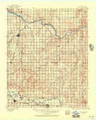 Kingfisher Oklahoma Historical topographic map, 1:125000 scale, 30 X 30 Minute, Year 1892