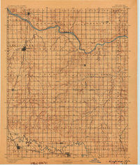 Kingfisher Oklahoma Historical topographic map, 1:125000 scale, 30 X 30 Minute, Year 1895