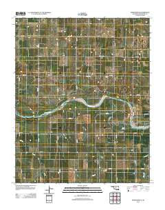 Kingfisher NE Oklahoma Historical topographic map, 1:24000 scale, 7.5 X 7.5 Minute, Year 2012