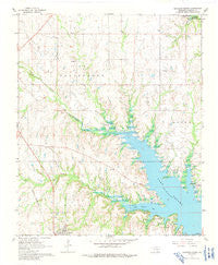 Kingston North Oklahoma Historical topographic map, 1:24000 scale, 7.5 X 7.5 Minute, Year 1967