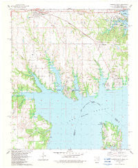Kingston South Oklahoma Historical topographic map, 1:24000 scale, 7.5 X 7.5 Minute, Year 1982
