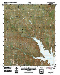 Kingston North Oklahoma Historical topographic map, 1:24000 scale, 7.5 X 7.5 Minute, Year 2010