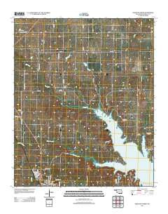 Kingston North Oklahoma Historical topographic map, 1:24000 scale, 7.5 X 7.5 Minute, Year 2013