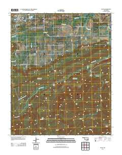 Kinta Oklahoma Historical topographic map, 1:24000 scale, 7.5 X 7.5 Minute, Year 2012