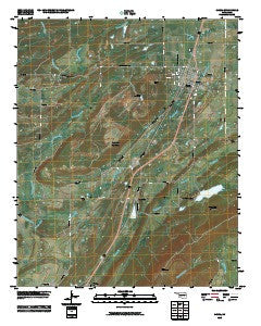 Kiowa Oklahoma Historical topographic map, 1:24000 scale, 7.5 X 7.5 Minute, Year 2010