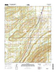 Kiowa Oklahoma Current topographic map, 1:24000 scale, 7.5 X 7.5 Minute, Year 2016