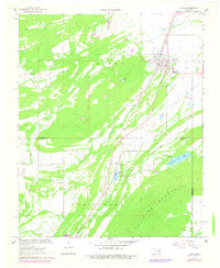 Kiowa Oklahoma Historical topographic map, 1:24000 scale, 7.5 X 7.5 Minute, Year 1967