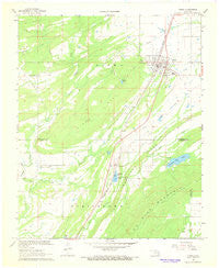 Kiowa Oklahoma Historical topographic map, 1:24000 scale, 7.5 X 7.5 Minute, Year 1967