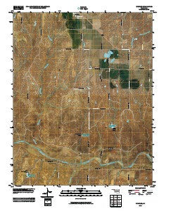 Knowles Oklahoma Historical topographic map, 1:24000 scale, 7.5 X 7.5 Minute, Year 2010