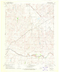 Knowles Oklahoma Historical topographic map, 1:24000 scale, 7.5 X 7.5 Minute, Year 1970