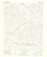 Knowles Oklahoma Historical topographic map, 1:24000 scale, 7.5 X 7.5 Minute, Year 1970