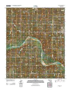 Konawa Oklahoma Historical topographic map, 1:24000 scale, 7.5 X 7.5 Minute, Year 2012