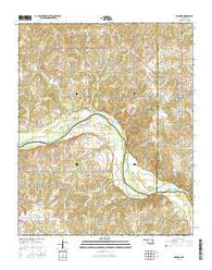 Konawa Oklahoma Current topographic map, 1:24000 scale, 7.5 X 7.5 Minute, Year 2016