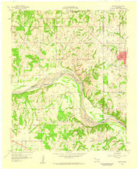 Konawa Oklahoma Historical topographic map, 1:24000 scale, 7.5 X 7.5 Minute, Year 1958