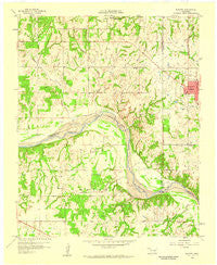 Konawa Oklahoma Historical topographic map, 1:24000 scale, 7.5 X 7.5 Minute, Year 1958
