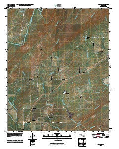 Kosoma Oklahoma Historical topographic map, 1:24000 scale, 7.5 X 7.5 Minute, Year 2010