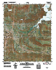 Krebs Oklahoma Historical topographic map, 1:24000 scale, 7.5 X 7.5 Minute, Year 2010
