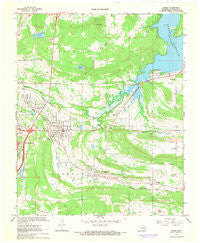 Krebs Oklahoma Historical topographic map, 1:24000 scale, 7.5 X 7.5 Minute, Year 1967