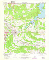 Krebs Oklahoma Historical topographic map, 1:24000 scale, 7.5 X 7.5 Minute, Year 1967