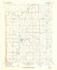 Kremlin Oklahoma Historical topographic map, 1:24000 scale, 7.5 X 7.5 Minute, Year 1968