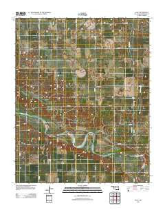 Lacey Oklahoma Historical topographic map, 1:24000 scale, 7.5 X 7.5 Minute, Year 2012