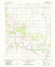 Lacey Oklahoma Historical topographic map, 1:24000 scale, 7.5 X 7.5 Minute, Year 1982