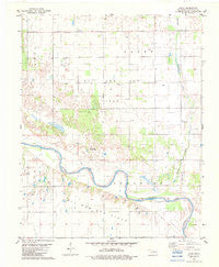 Lacey Oklahoma Historical topographic map, 1:24000 scale, 7.5 X 7.5 Minute, Year 1982