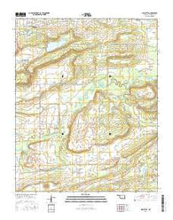 Lafayette Oklahoma Current topographic map, 1:24000 scale, 7.5 X 7.5 Minute, Year 2016