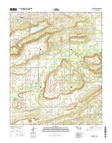 Lafayette Oklahoma Current topographic map, 1:24000 scale, 7.5 X 7.5 Minute, Year 2016