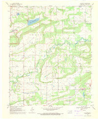 Lafayette Oklahoma Historical topographic map, 1:24000 scale, 7.5 X 7.5 Minute, Year 1968