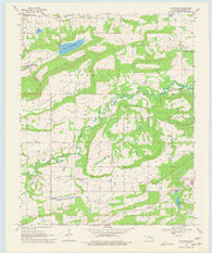 Lafayette Oklahoma Historical topographic map, 1:24000 scale, 7.5 X 7.5 Minute, Year 1968
