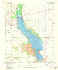 Lake Altus Oklahoma Historical topographic map, 1:24000 scale, 7.5 X 7.5 Minute, Year 1971