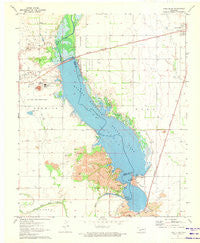 Lake Altus Oklahoma Historical topographic map, 1:24000 scale, 7.5 X 7.5 Minute, Year 1971