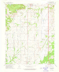 Lake Boren Oklahoma Historical topographic map, 1:24000 scale, 7.5 X 7.5 Minute, Year 1973