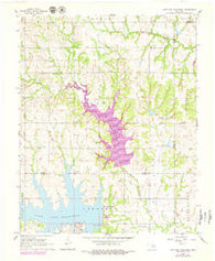 Lake Carl Blackwell Oklahoma Historical topographic map, 1:24000 scale, 7.5 X 7.5 Minute, Year 1966