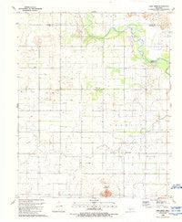 Lake Creek Oklahoma Historical topographic map, 1:24000 scale, 7.5 X 7.5 Minute, Year 1989