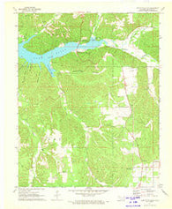 Lake Eucha East Oklahoma Historical topographic map, 1:24000 scale, 7.5 X 7.5 Minute, Year 1971