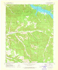 Lake Eucha West Oklahoma Historical topographic map, 1:24000 scale, 7.5 X 7.5 Minute, Year 1971