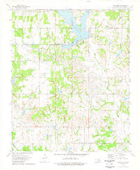 Lake Fuqua Oklahoma Historical topographic map, 1:24000 scale, 7.5 X 7.5 Minute, Year 1974