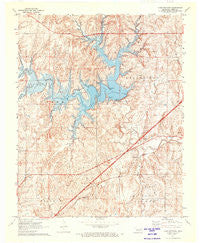 Lake Heyburn Oklahoma Historical topographic map, 1:24000 scale, 7.5 X 7.5 Minute, Year 1971