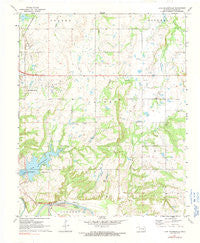 Lake Holdenville Oklahoma Historical topographic map, 1:24000 scale, 7.5 X 7.5 Minute, Year 1972