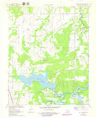 Lake Mc Alester Oklahoma Historical topographic map, 1:24000 scale, 7.5 X 7.5 Minute, Year 1971